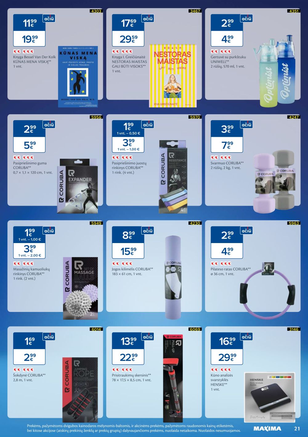 MAXIMA - SVEIKUOLIŲ MĖNUO (2026 01 06 - 2026 02 02) | 21