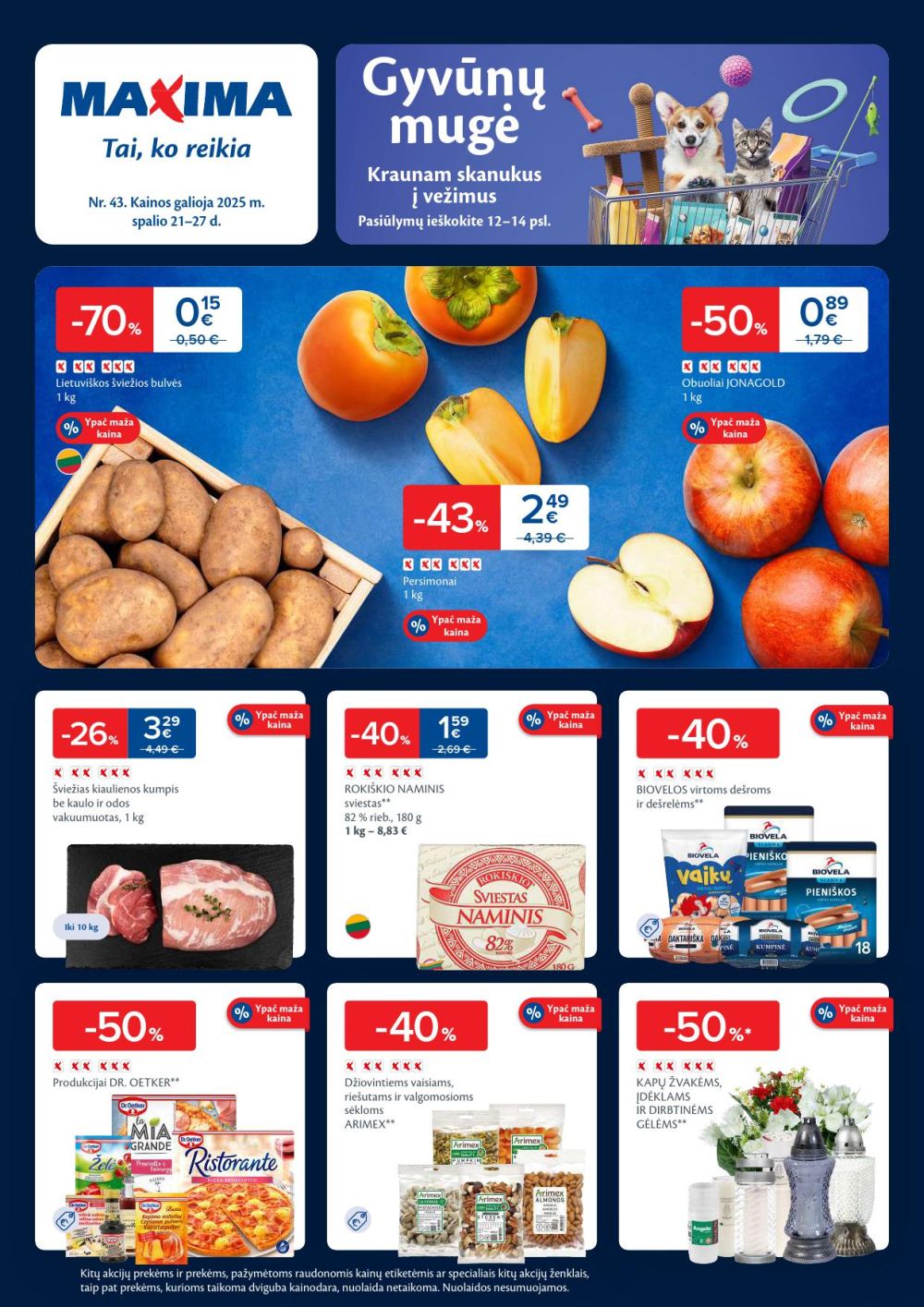 MAXIMA - Kaininis leidinys Nr.43 (2025 10 21 - 2025 10 27) | 1