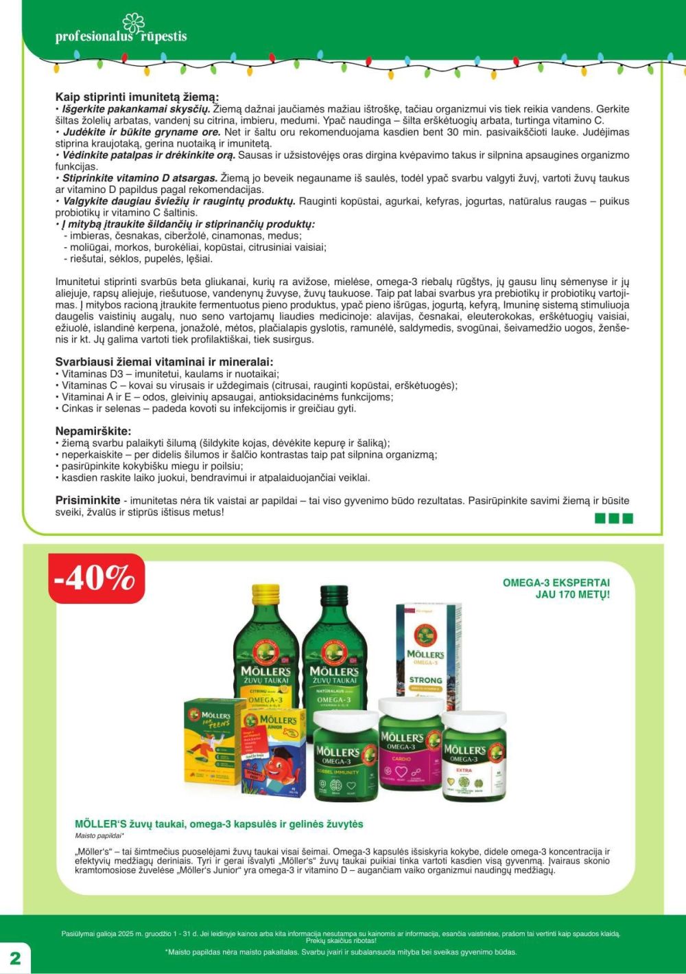 RAMUNĖLĖS VAISTINĖ (2025 12 01 - 2025 12 31) | 2