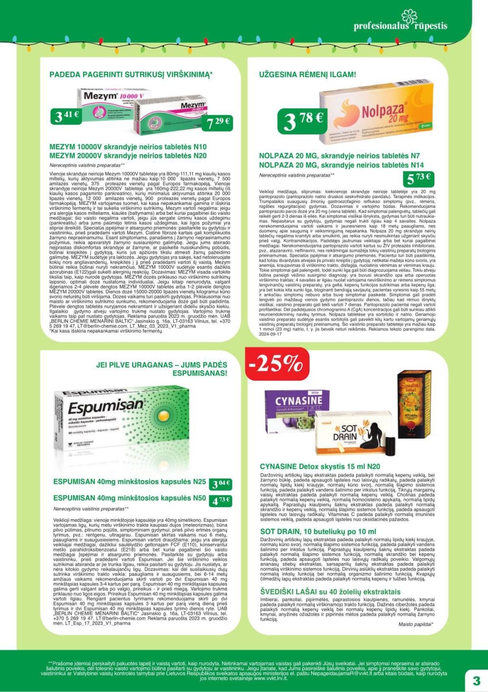 RAMUNĖLĖS VAISTINĖ (2025 12 01 - 2025 12 31) | 3