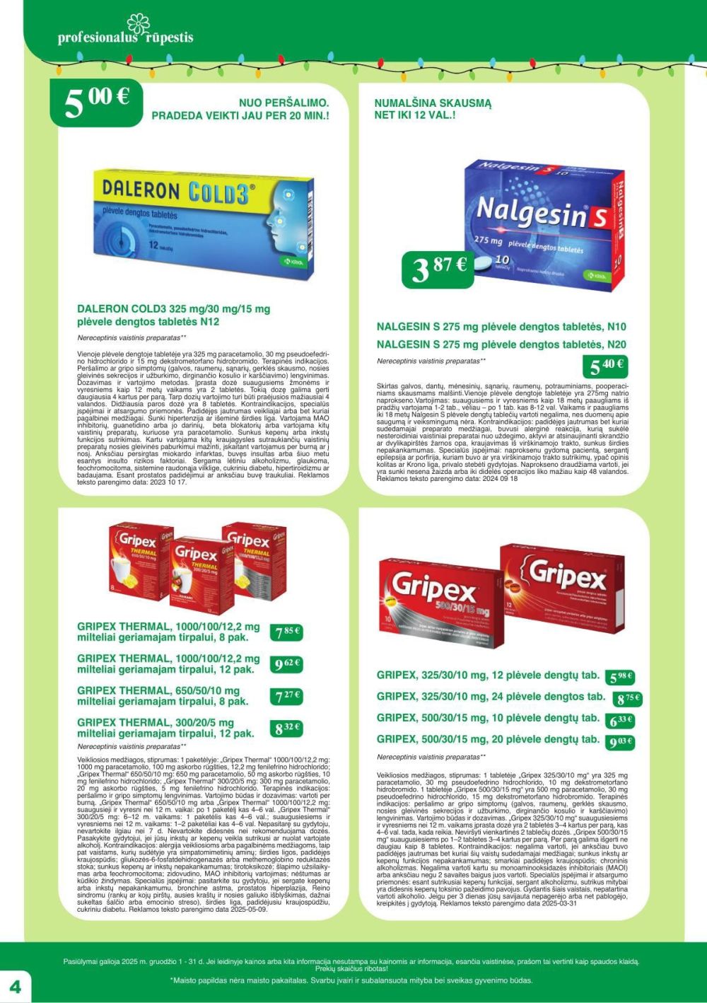 RAMUNĖLĖS VAISTINĖ (2025 12 01 - 2025 12 31) | 4