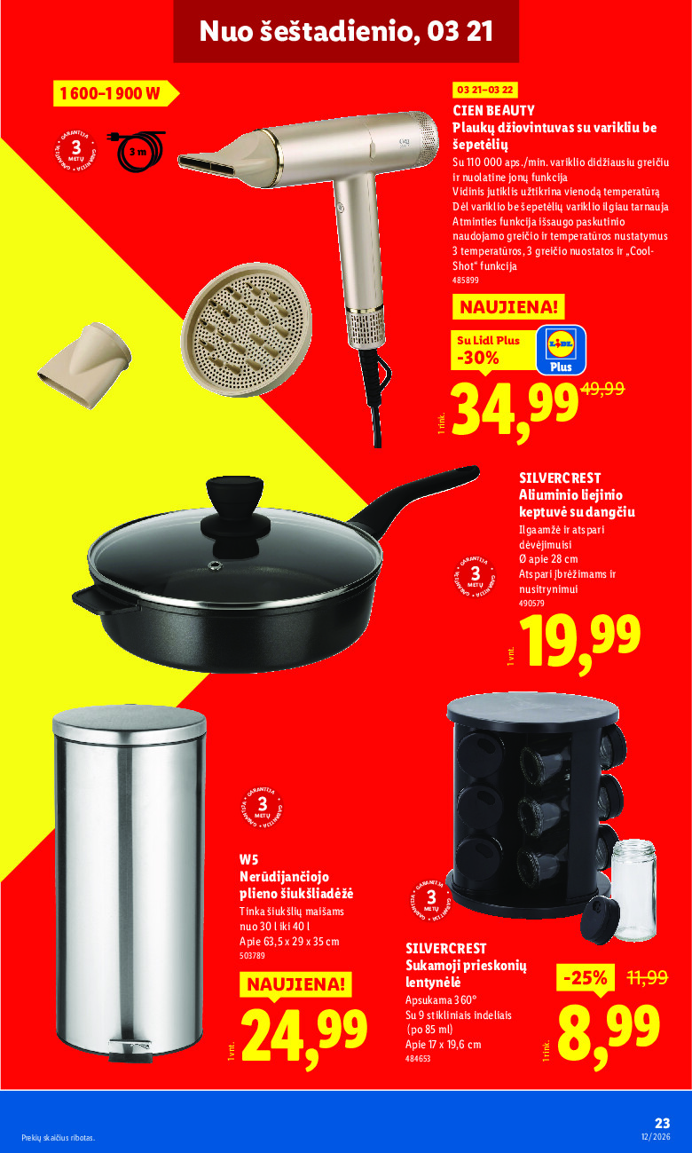 NE MAISTO PREKIŲ PASIŪLYMAI (2026-03-16 - 2026-03-22) | 23