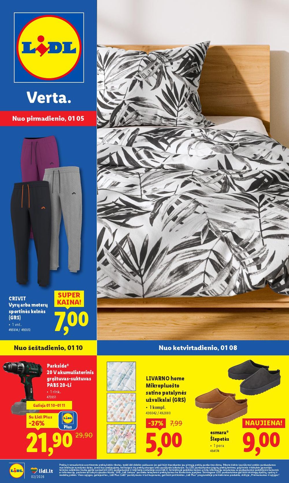 LIDL - Ne maisto prekių pasiūlymai (2026 01 05 - 2026 01 11) | 1