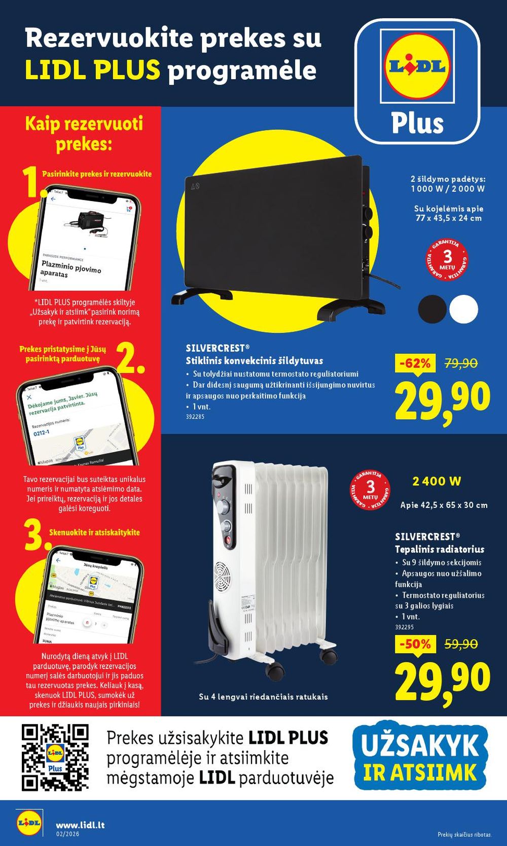 LIDL - Ne maisto prekių pasiūlymai (2026 01 05 - 2026 01 11) | 2