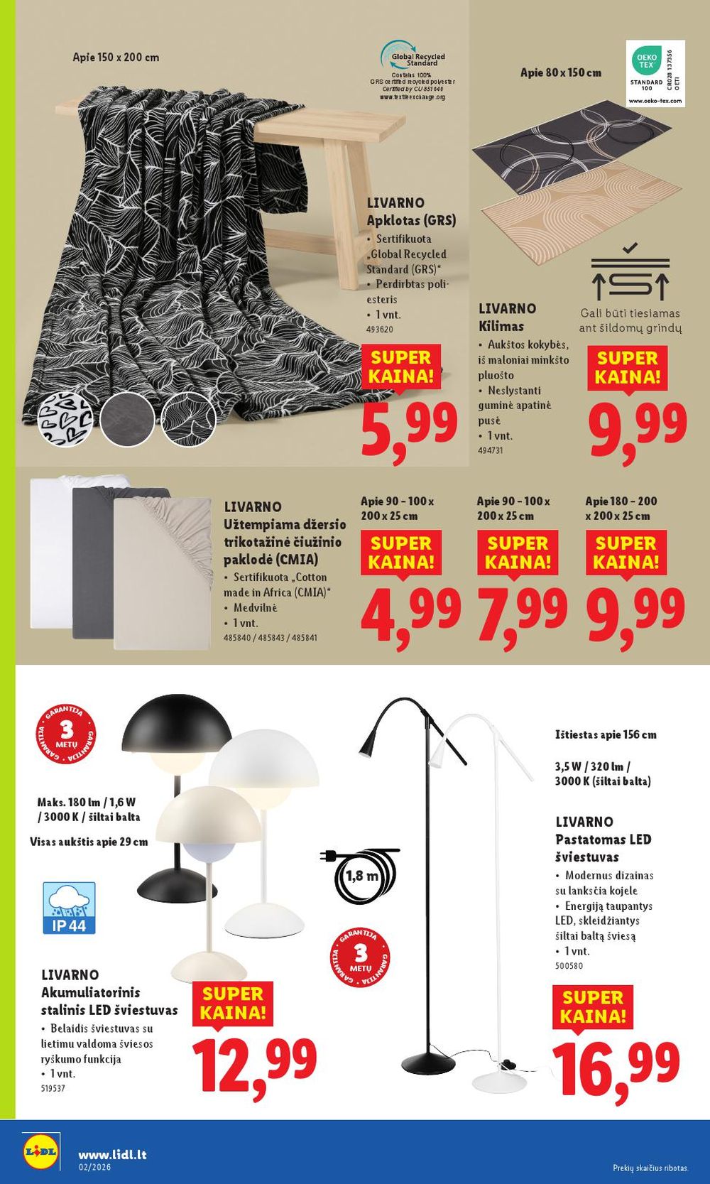 LIDL - Ne maisto prekių pasiūlymai (2026 01 05 - 2026 01 11) | 16