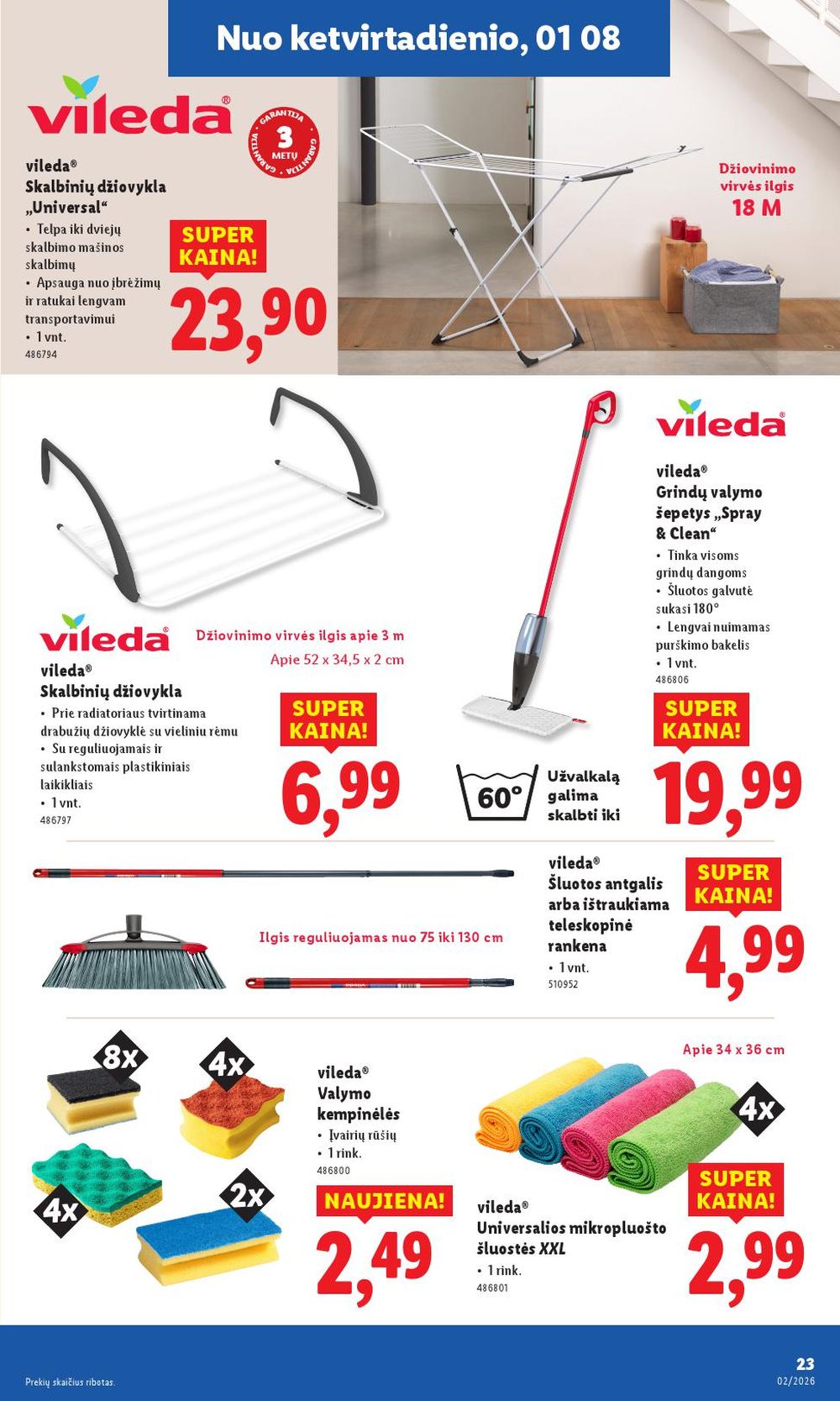LIDL - Ne maisto prekių pasiūlymai (2026 01 05 - 2026 01 11) | 23