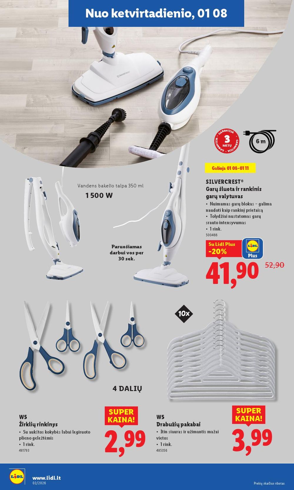 LIDL - Ne maisto prekių pasiūlymai (2026 01 05 - 2026 01 11) | 26