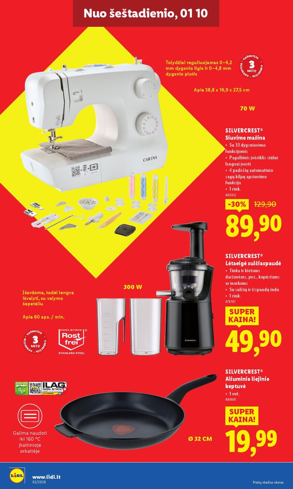 LIDL - Ne maisto prekių pasiūlymai (2026 01 05 - 2026 01 11) | 28