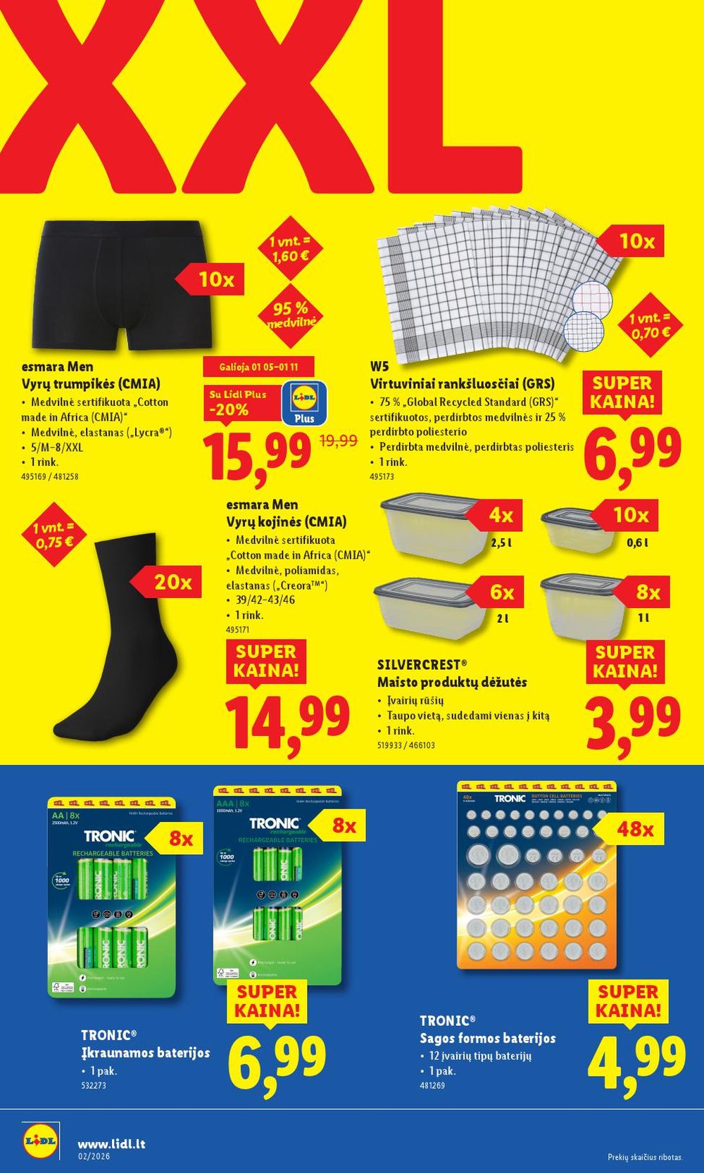 LIDL - Ne maisto prekių pasiūlymai (2026 01 05 - 2026 01 11) | 10