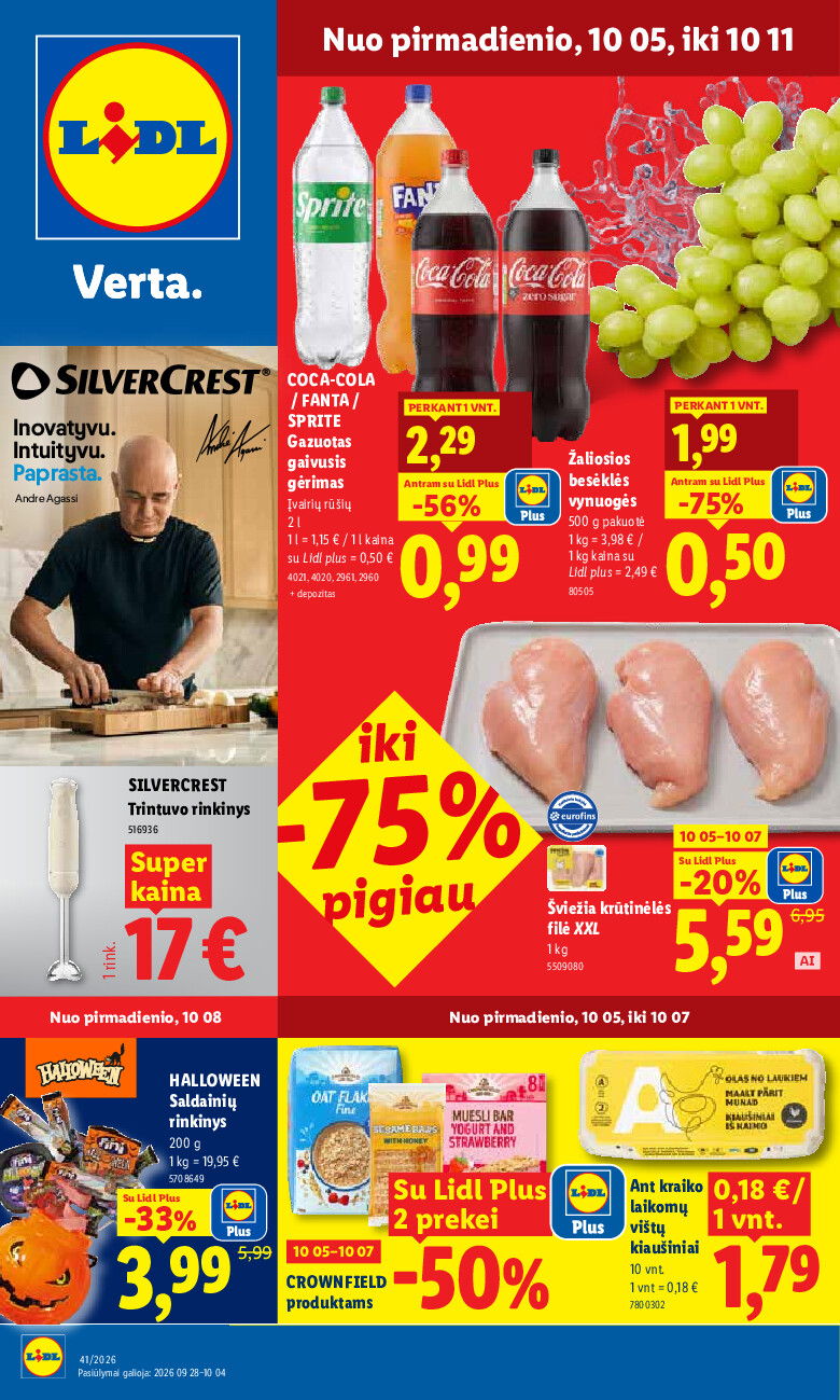 MAISTO PREKIŲ PASIŪLYMAI (2026-10-05 - 2026-10-11) | 1