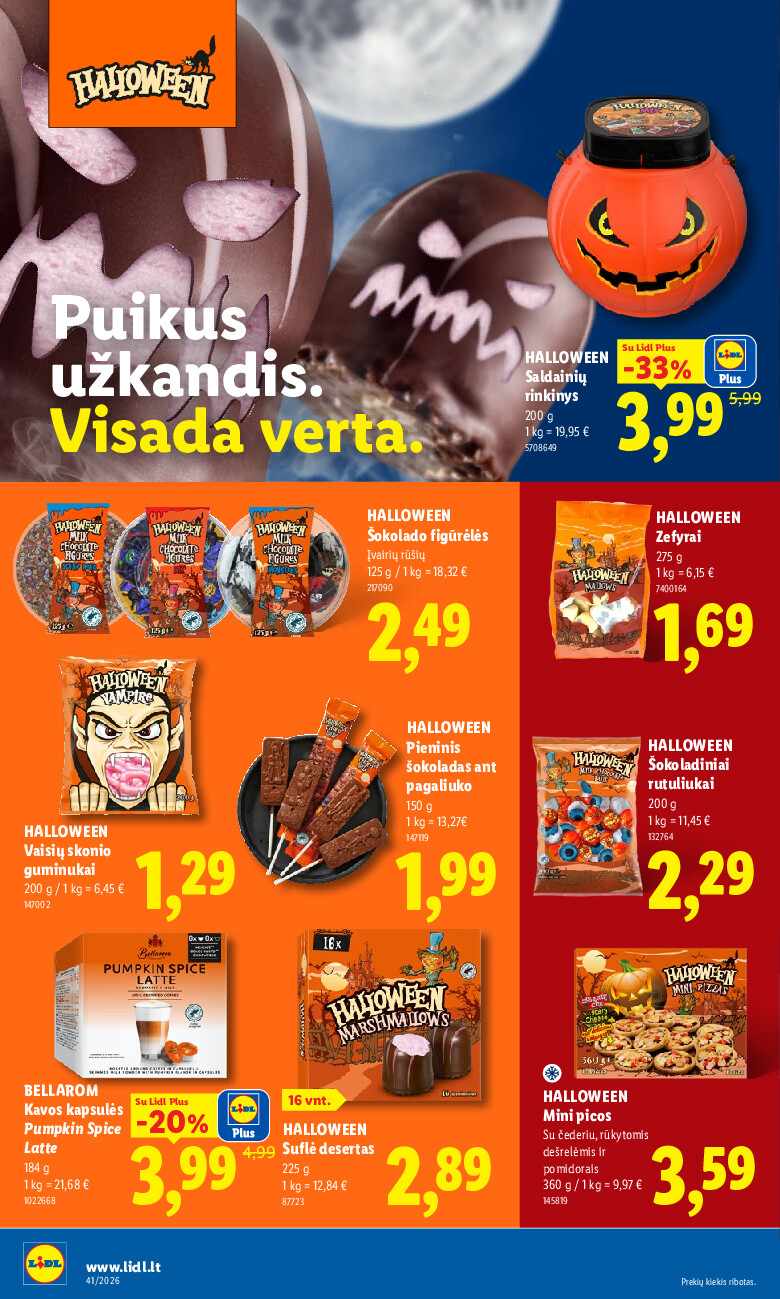 MAISTO PREKIŲ PASIŪLYMAI (2026-10-05 - 2026-10-11) | 20