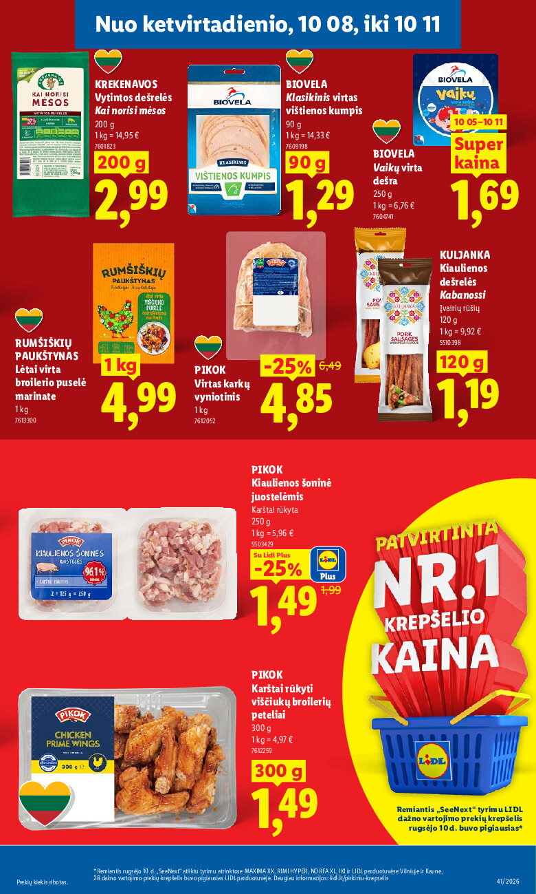 MAISTO PREKIŲ PASIŪLYMAI (2026-10-05 - 2026-10-11) | 45