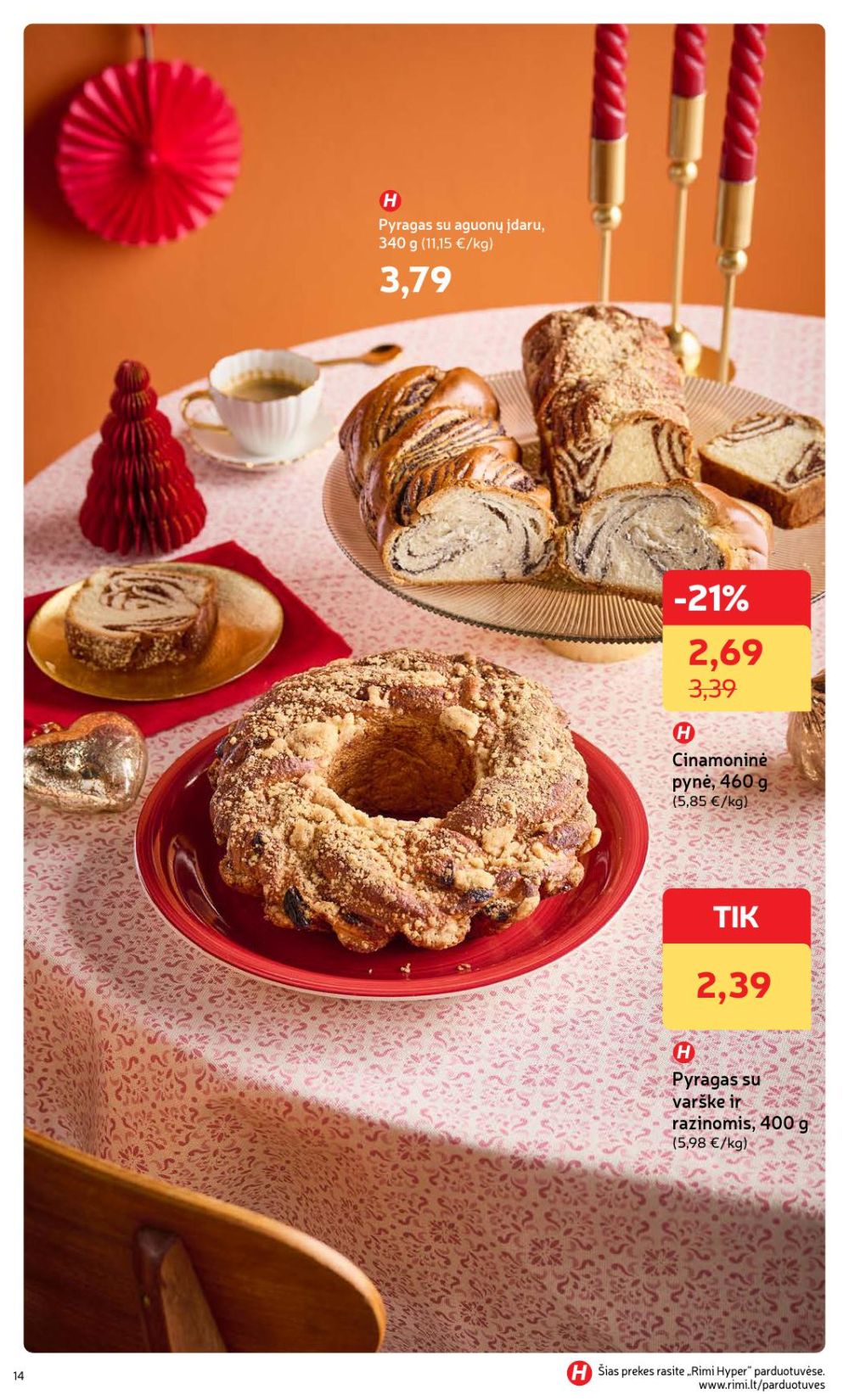 RIMI - Žiemos ŠVENČIŲ maisto prekių katalogas (2025 12 02 - 2026 01 05) | 14