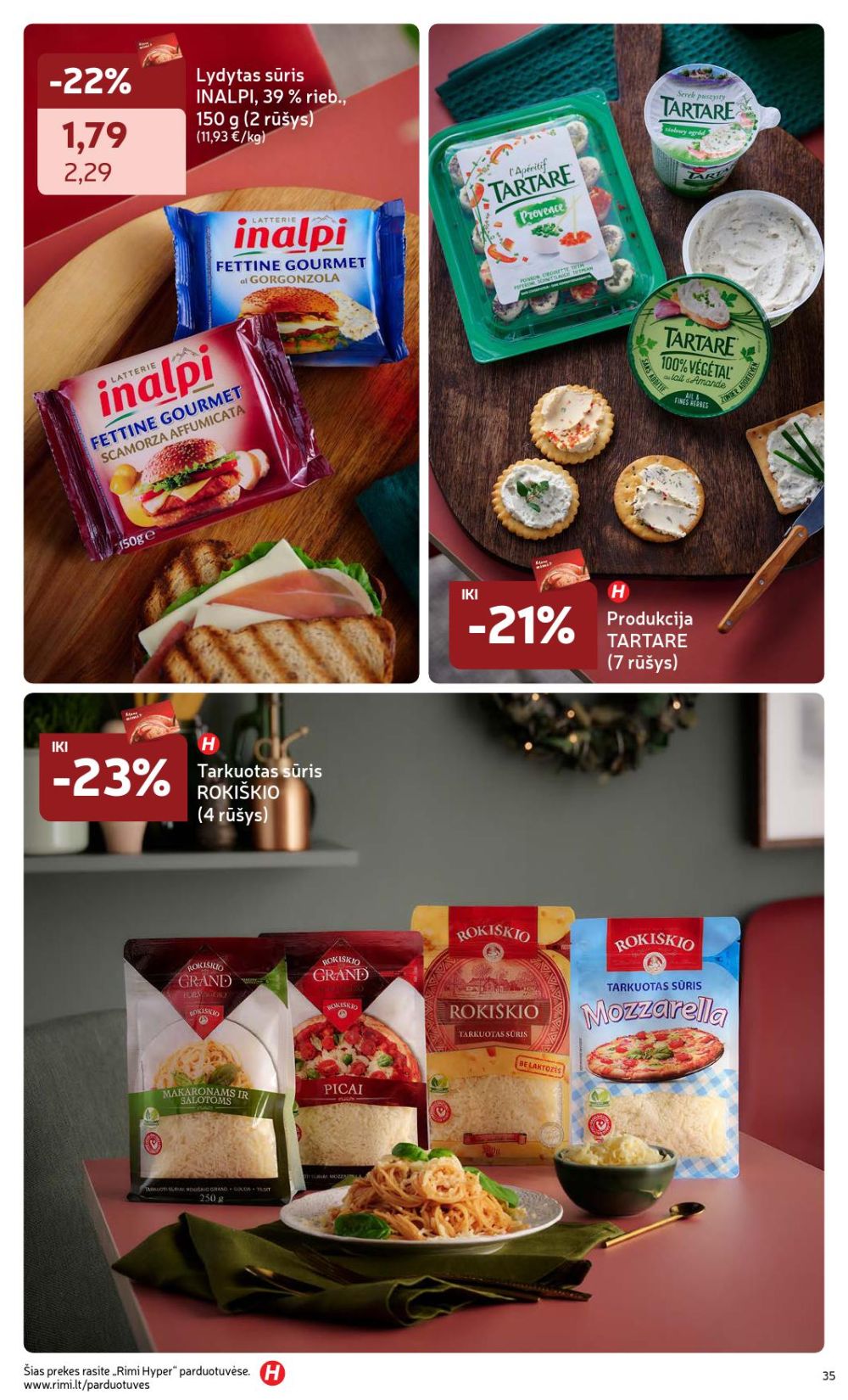 RIMI - Žiemos ŠVENČIŲ maisto prekių katalogas (2025 12 02 - 2026 01 05) | 35
