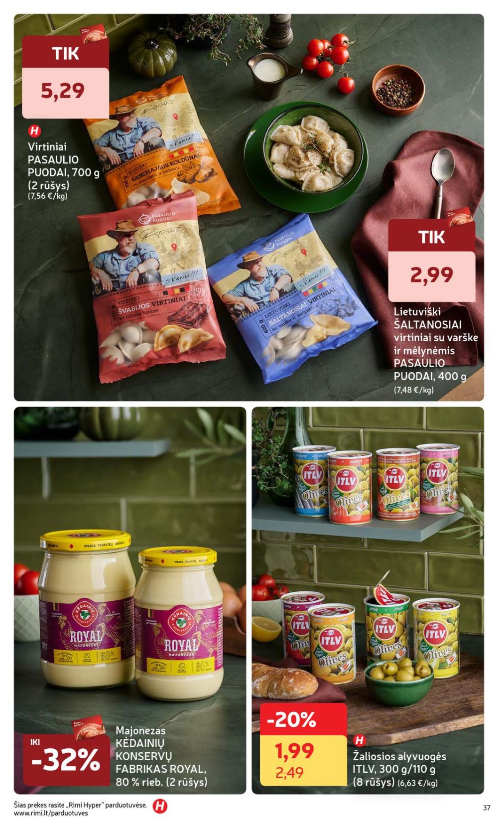 RIMI - Žiemos ŠVENČIŲ maisto prekių katalogas (2025 12 02 - 2026 01 05) | 37