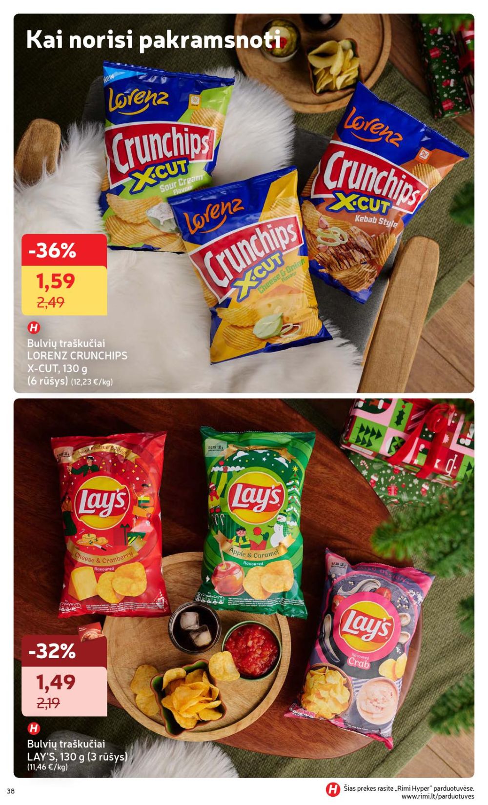 RIMI - Žiemos ŠVENČIŲ maisto prekių katalogas (2025 12 02 - 2026 01 05) | 38