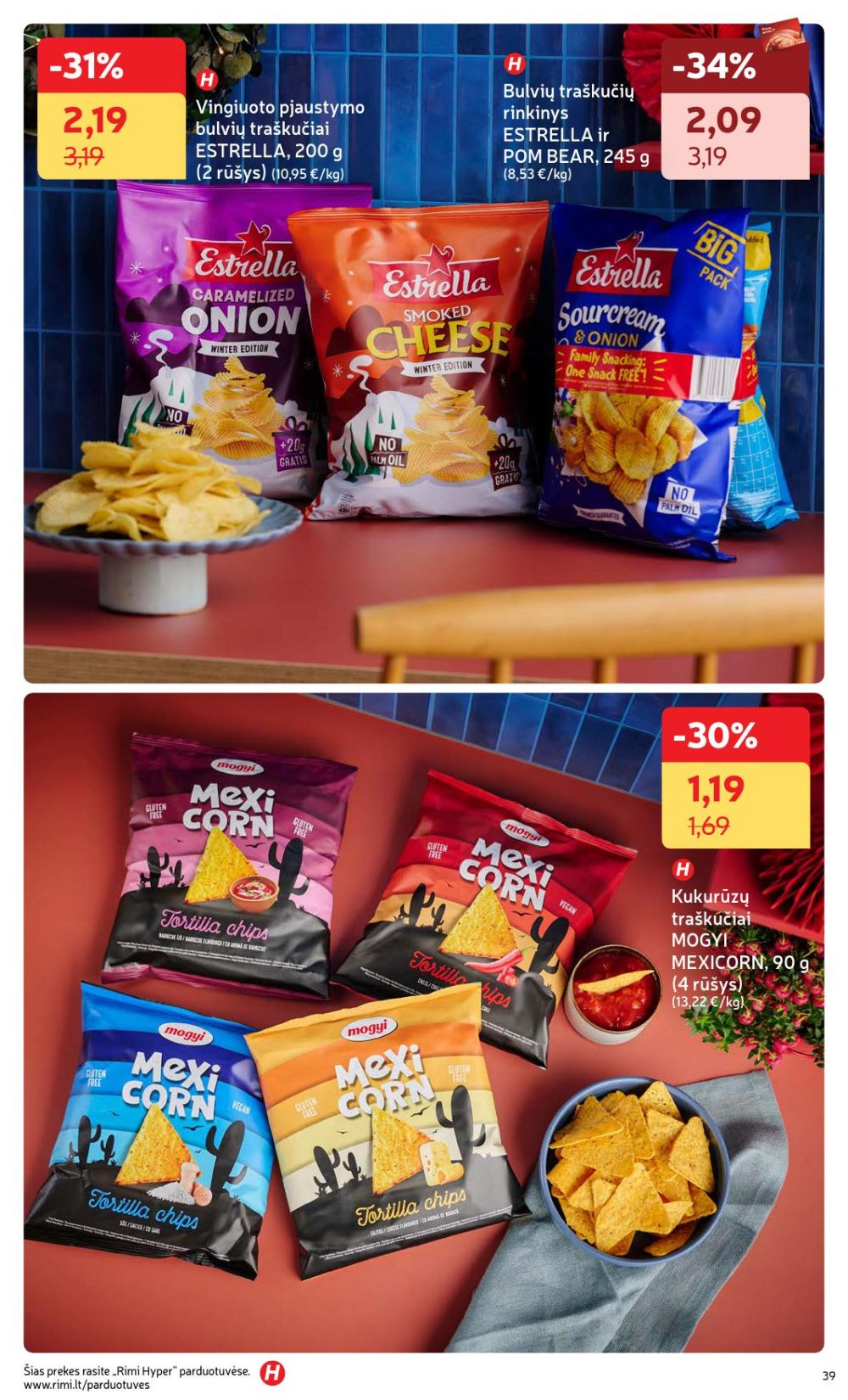 RIMI - Žiemos ŠVENČIŲ maisto prekių katalogas (2025 12 02 - 2026 01 05) | 39