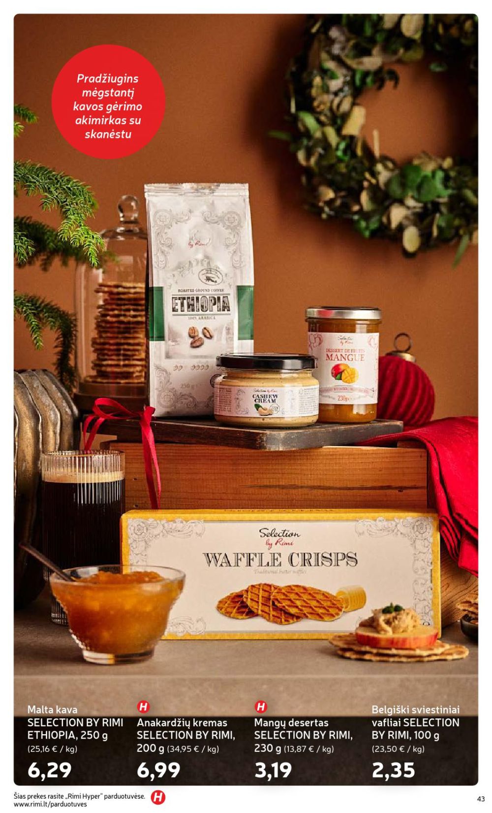 RIMI - Žiemos ŠVENČIŲ maisto prekių katalogas (2025 12 02 - 2026 01 05) | 43
