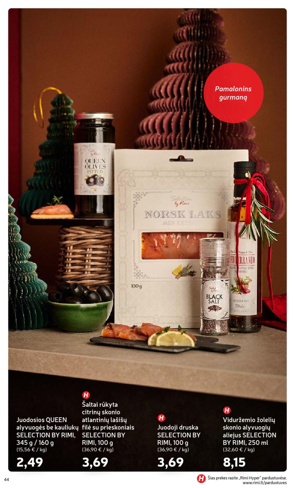 RIMI - Žiemos ŠVENČIŲ maisto prekių katalogas (2025 12 02 - 2026 01 05) | 44