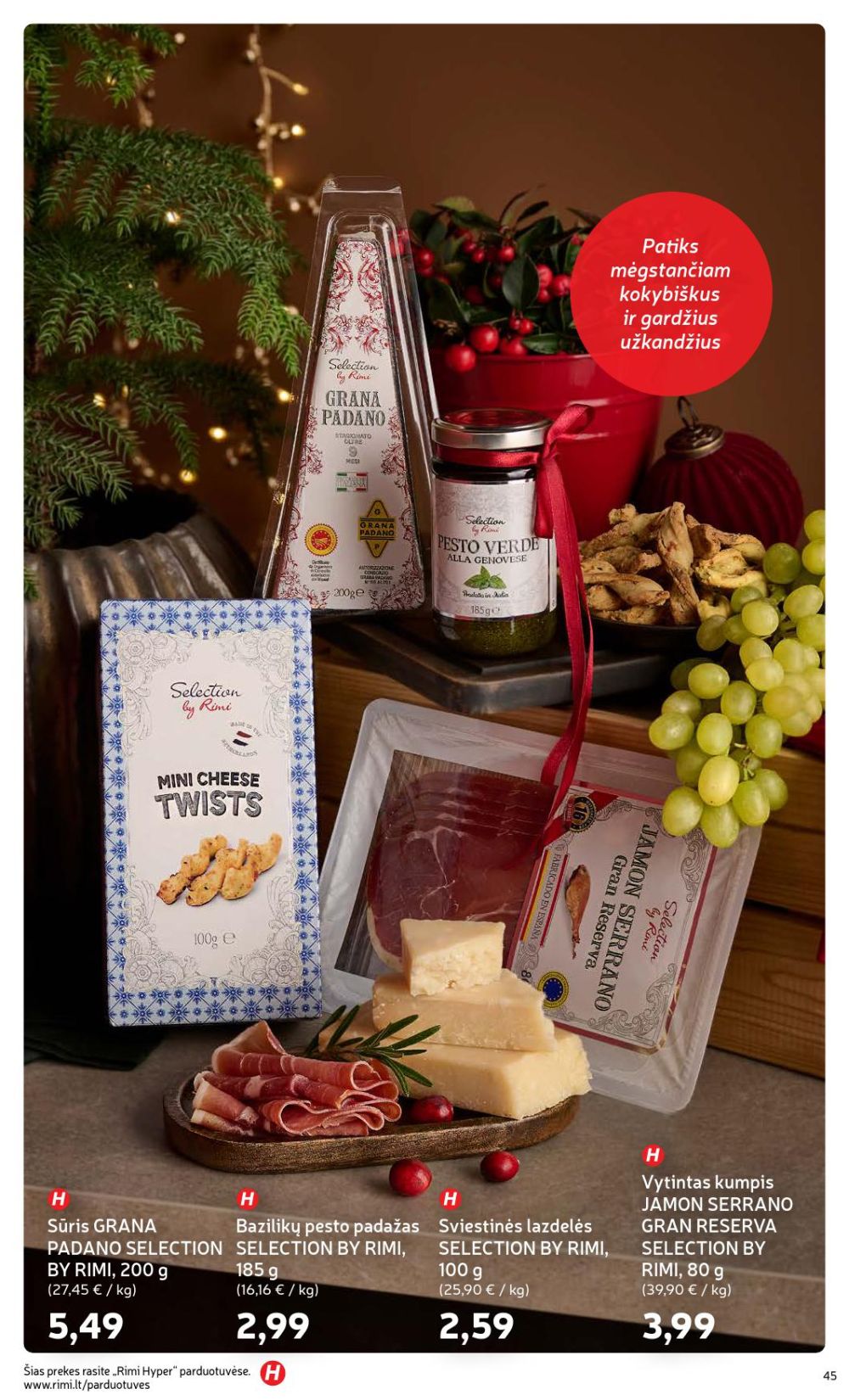 RIMI - Žiemos ŠVENČIŲ maisto prekių katalogas (2025 12 02 - 2026 01 05) | 45