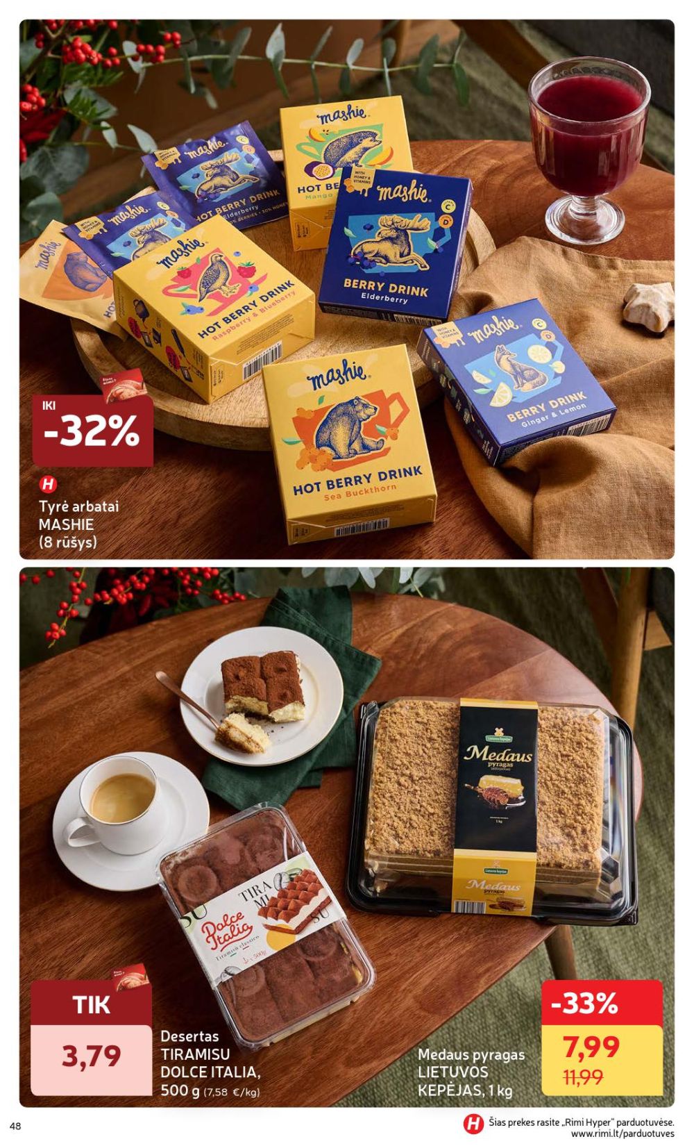 RIMI - Žiemos ŠVENČIŲ maisto prekių katalogas (2025 12 02 - 2026 01 05) | 48