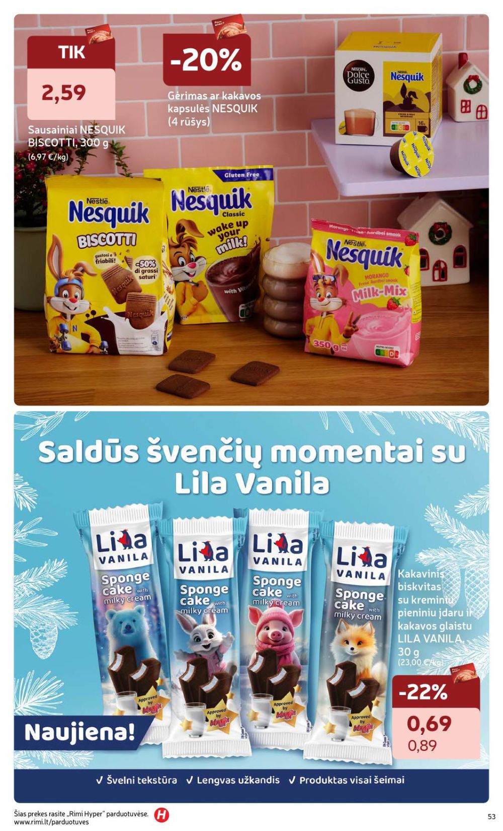 RIMI - Žiemos ŠVENČIŲ maisto prekių katalogas (2025 12 02 - 2026 01 05) | 53