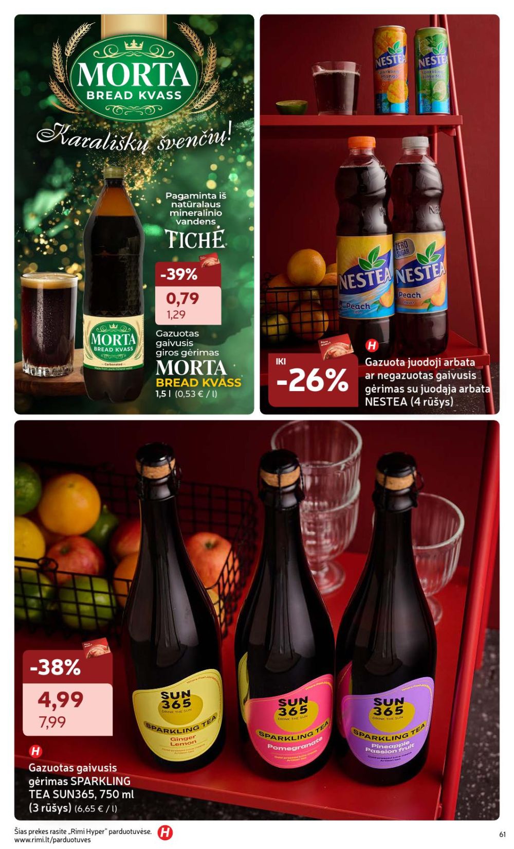 RIMI - Žiemos ŠVENČIŲ maisto prekių katalogas (2025 12 02 - 2026 01 05) | 61