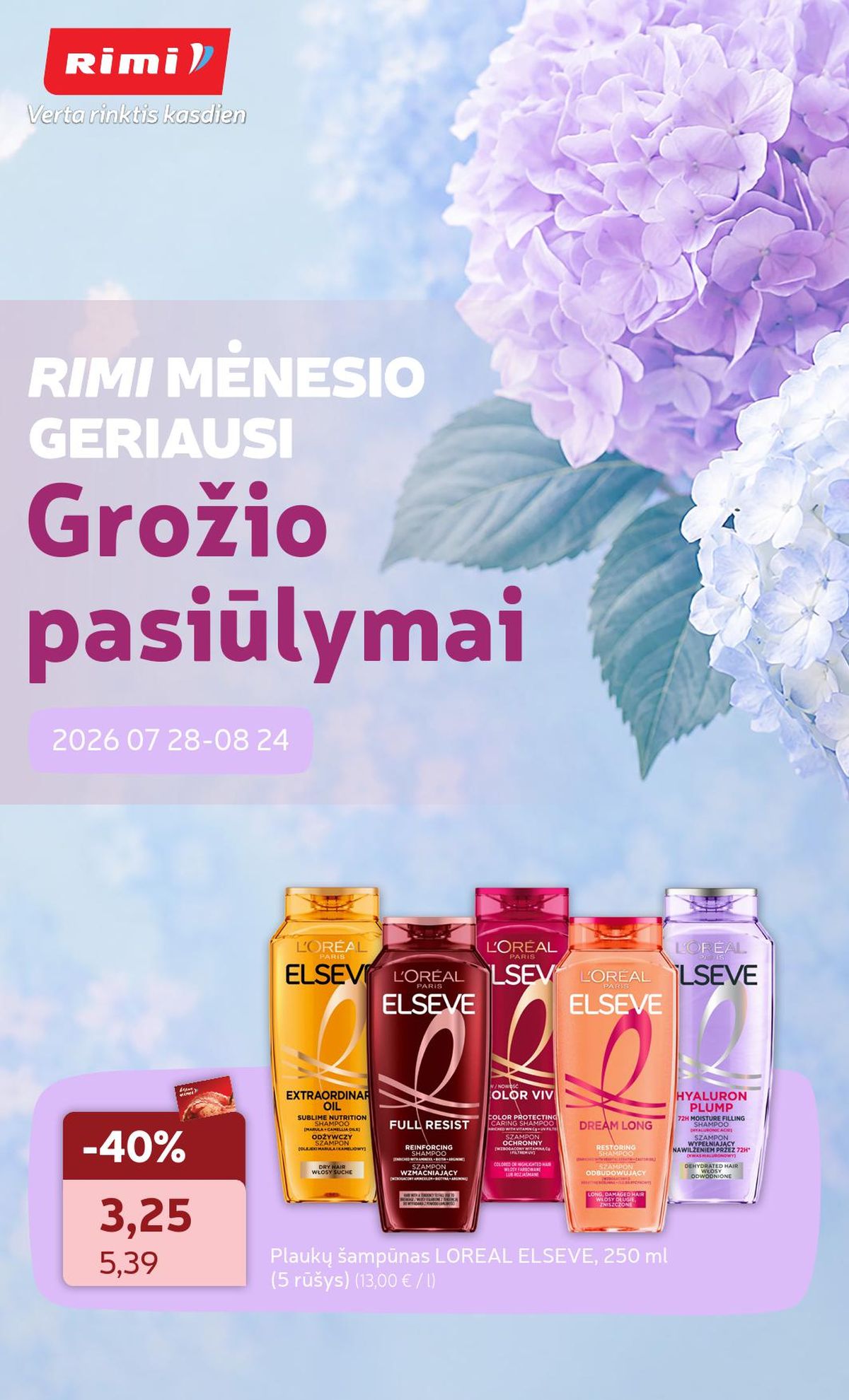 RIMI - GROŽIO prekių katalogas (2026 07 28 - 2026 08 24) | 1
