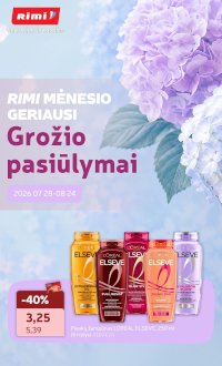 RIMI - GROŽIO prekių katalogas (2026 07 28 - 2026 08 24)