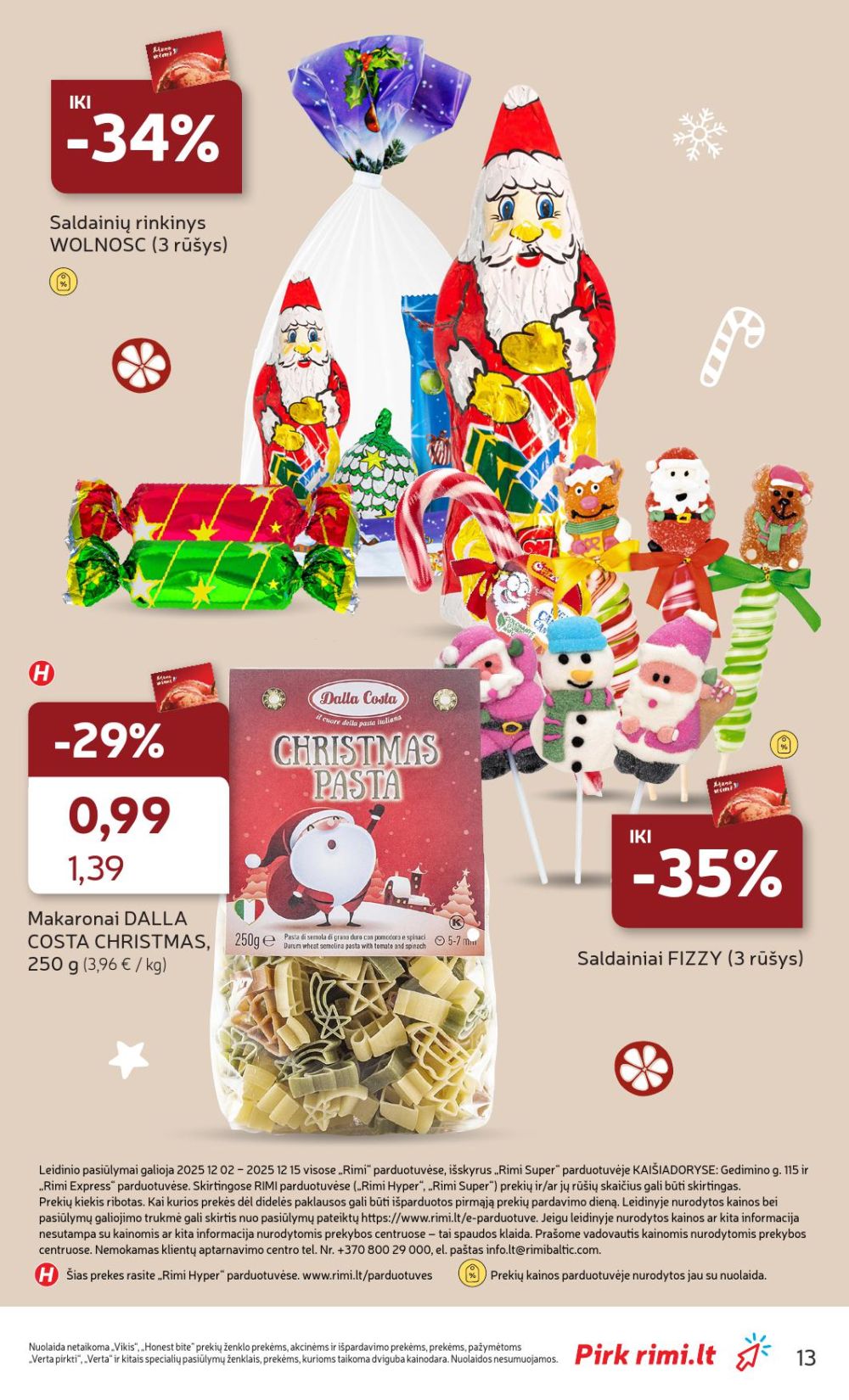 RIMI - Kalėdinių SALDUMYNŲ asortimento katalogas (2025 12 02 - 2025 12 15) | 13