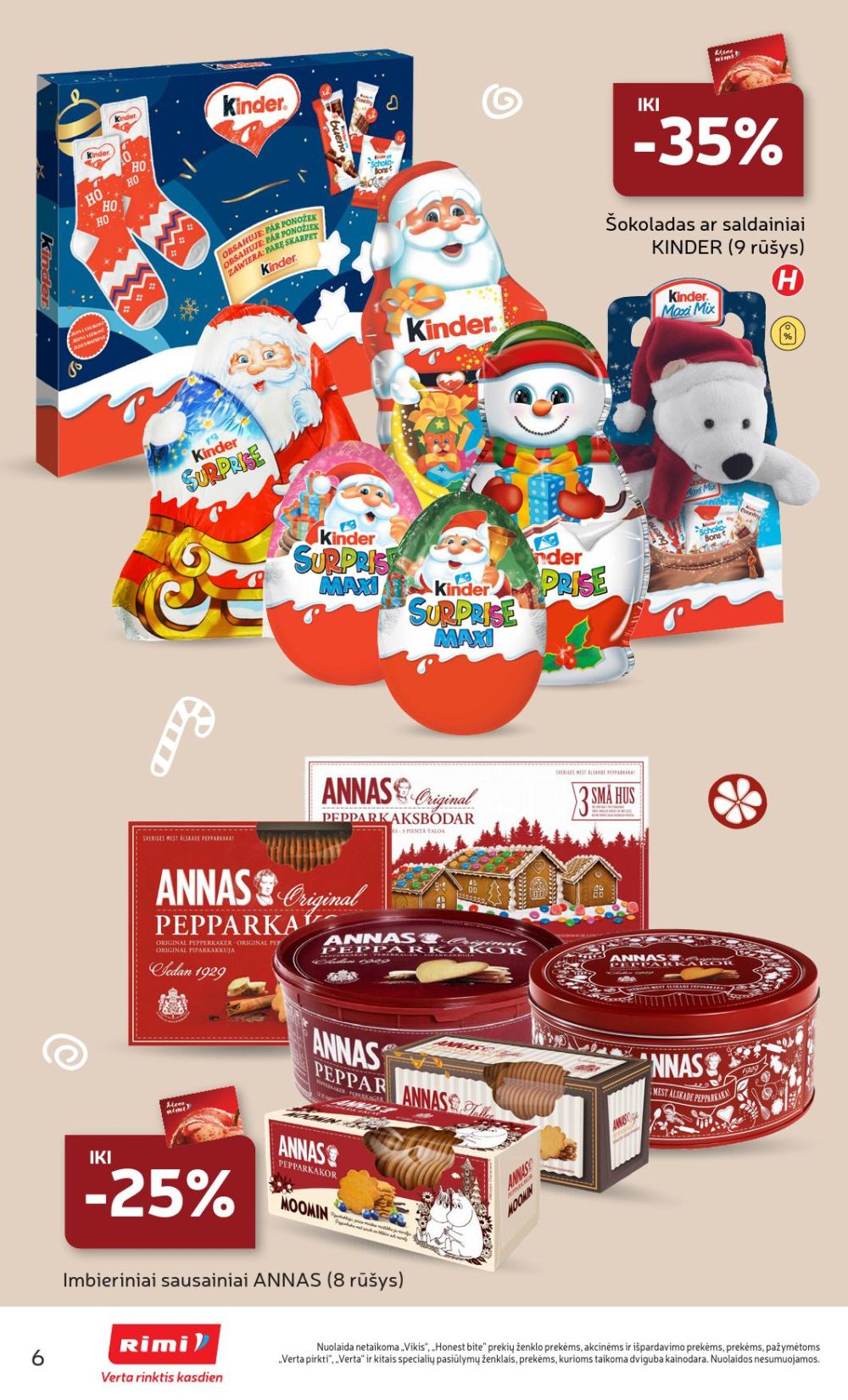 RIMI - Kalėdinių SALDUMYNŲ asortimento katalogas (2025 12 02 - 2025 12 15) | 6