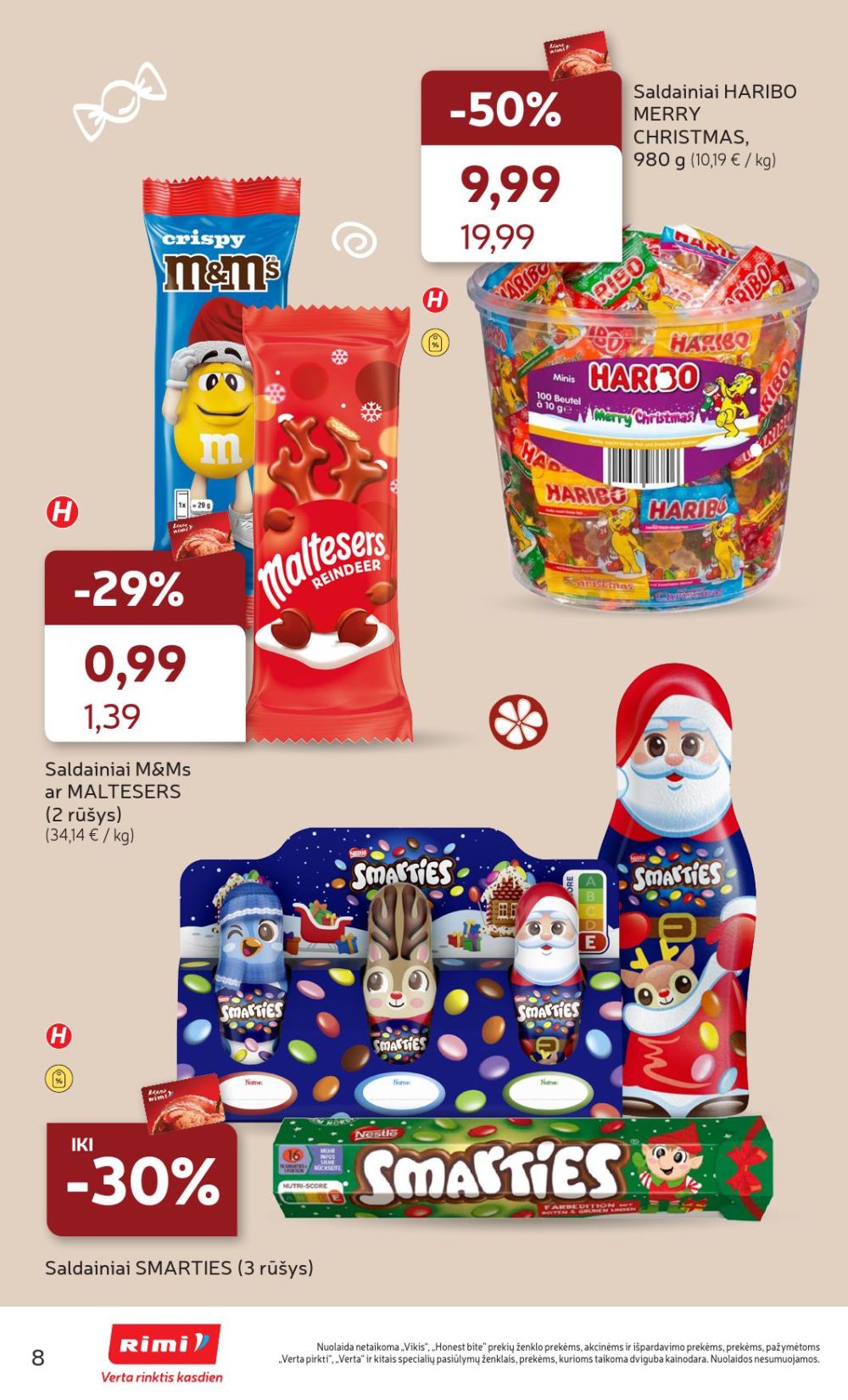 RIMI - Kalėdinių SALDUMYNŲ asortimento katalogas (2025 12 02 - 2025 12 15) | 8