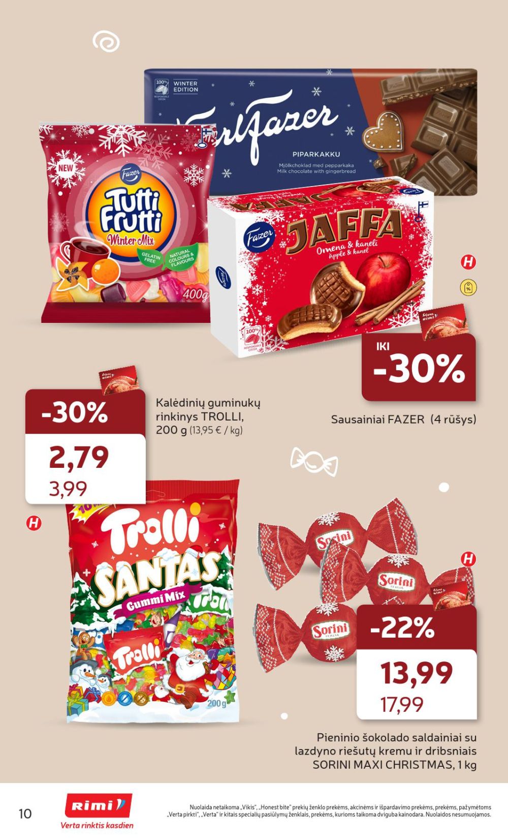 RIMI - Kalėdinių SALDUMYNŲ asortimento katalogas (2025 12 02 - 2025 12 15) | 10