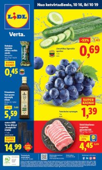 LIDL - Maisto prekių pasiūlymai (2025 10 16 - 2025 10 19)