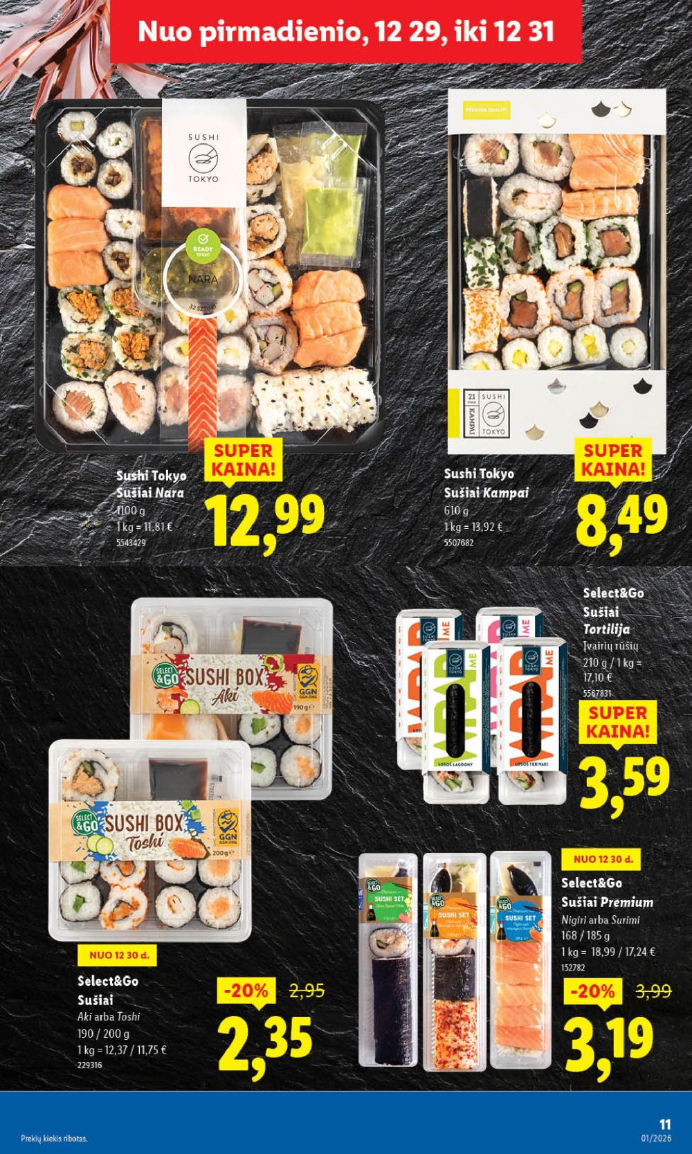 LIDL - Maisto prekių pasiūlymai (2025 12 29 - 2026 01 04) | 11