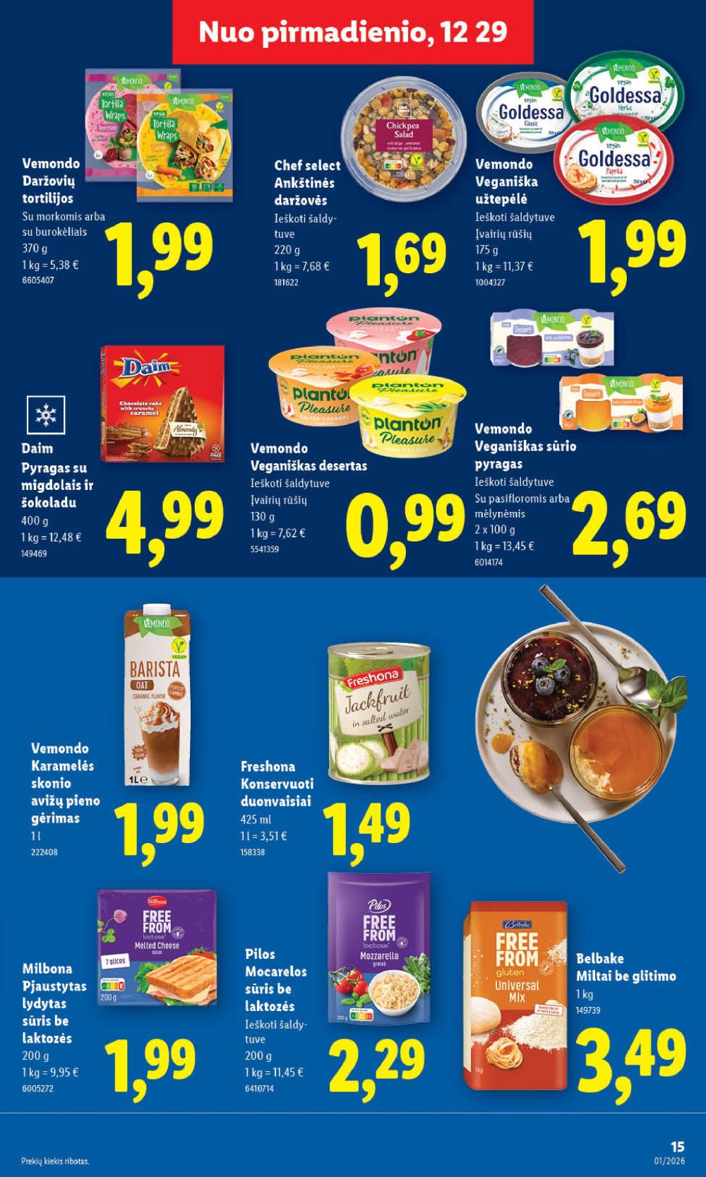 LIDL - Maisto prekių pasiūlymai (2025 12 29 - 2026 01 04) | 15