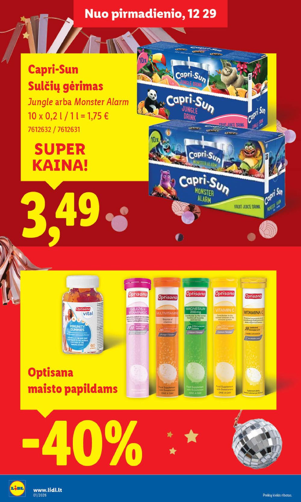 LIDL - Maisto prekių pasiūlymai (2025 12 29 - 2026 01 04) | 20