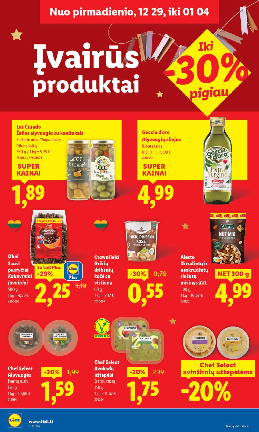 LIDL - Maisto prekių pasiūlymai (2025 12 29 - 2026 01 04) | 26