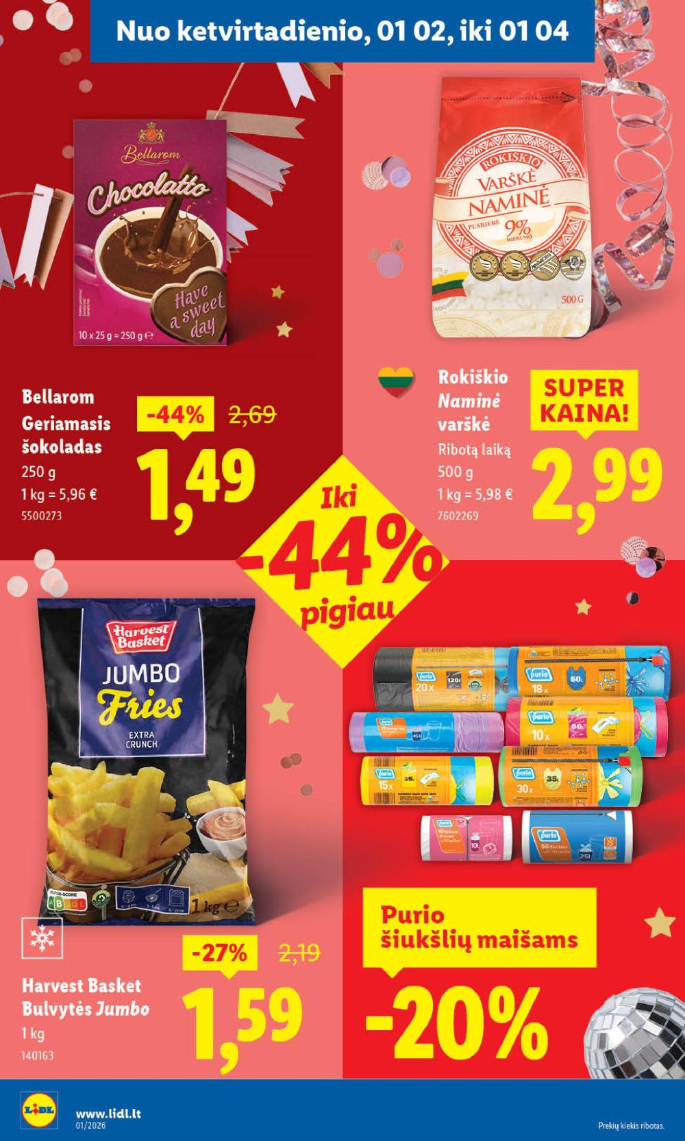 LIDL - Maisto prekių pasiūlymai (2025 12 29 - 2026 01 04) | 38