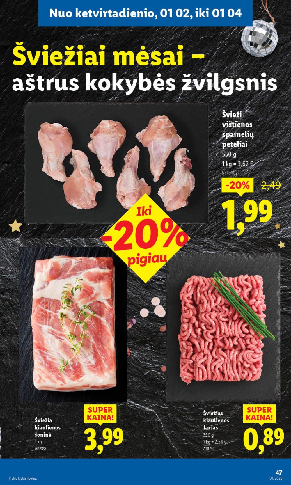 LIDL - Maisto prekių pasiūlymai (2025 12 29 - 2026 01 04) | 39