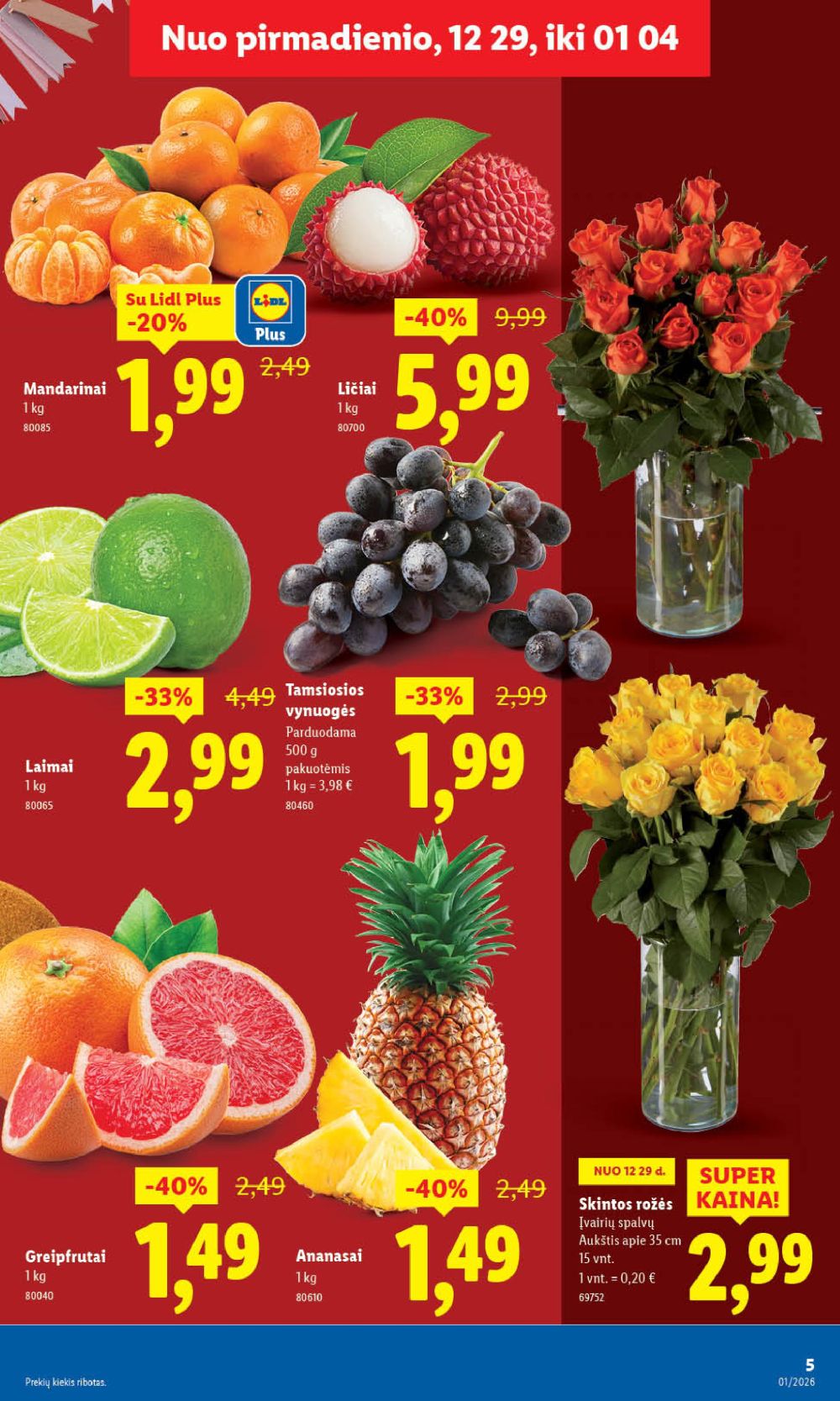 LIDL - Maisto prekių pasiūlymai (2025 12 29 - 2026 01 04) | 5
