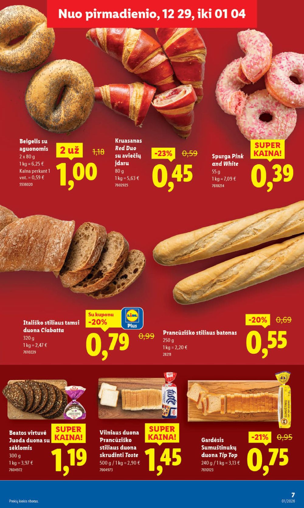LIDL - Maisto prekių pasiūlymai (2025 12 29 - 2026 01 04) | 7