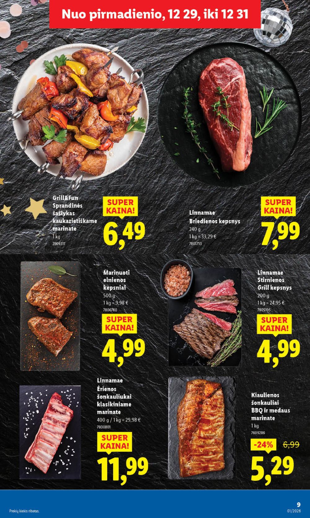 LIDL - Maisto prekių pasiūlymai (2025 12 29 - 2026 01 04) | 9