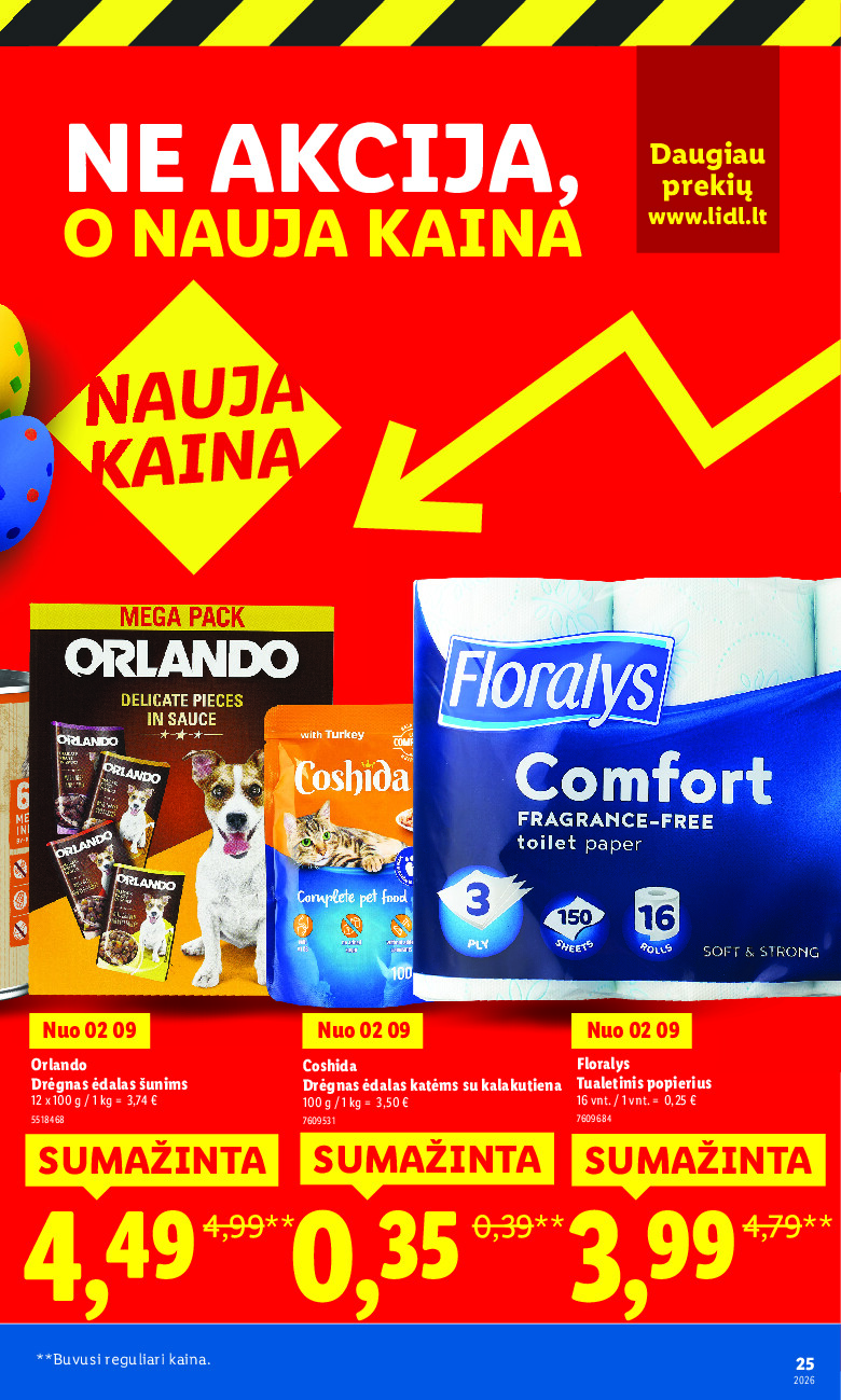 Ne akcija, o nauja kaina (2026-01-05 - 2026-03-16) | 25