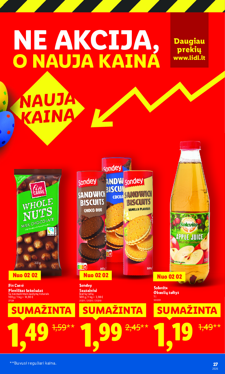 Ne akcija, o nauja kaina (2026-01-05 - 2026-03-16) | 27