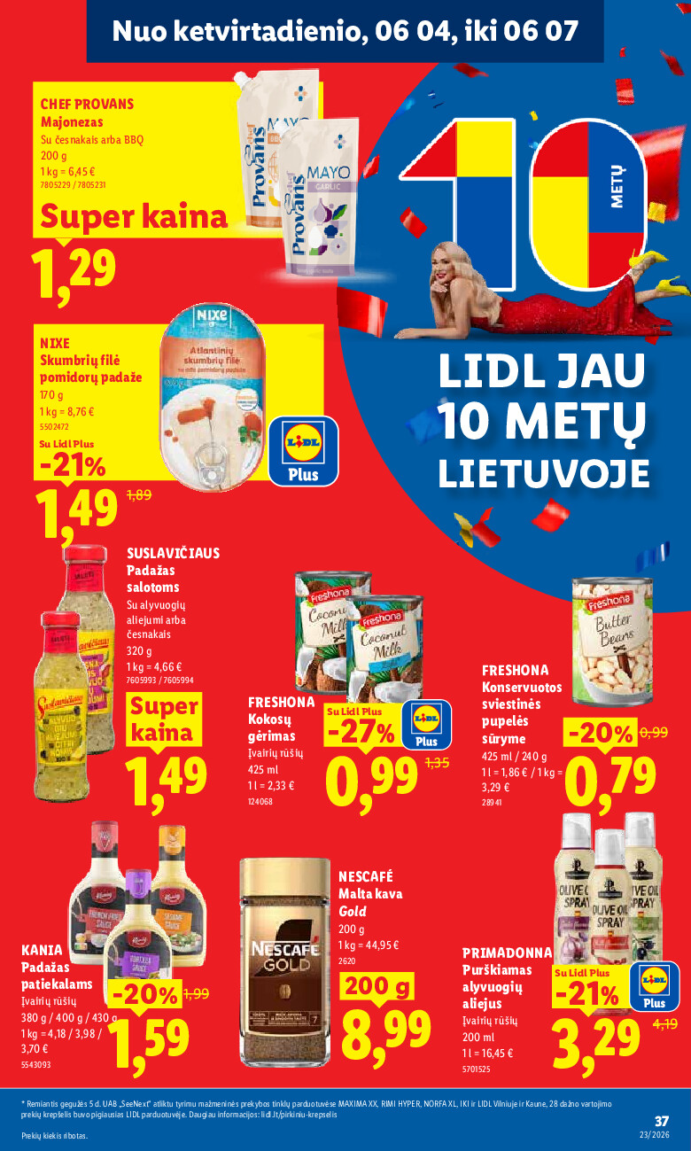 MAISTO PREKIŲ PASIŪLYMAI (2026-06-01 - 2026-06-07) | 37