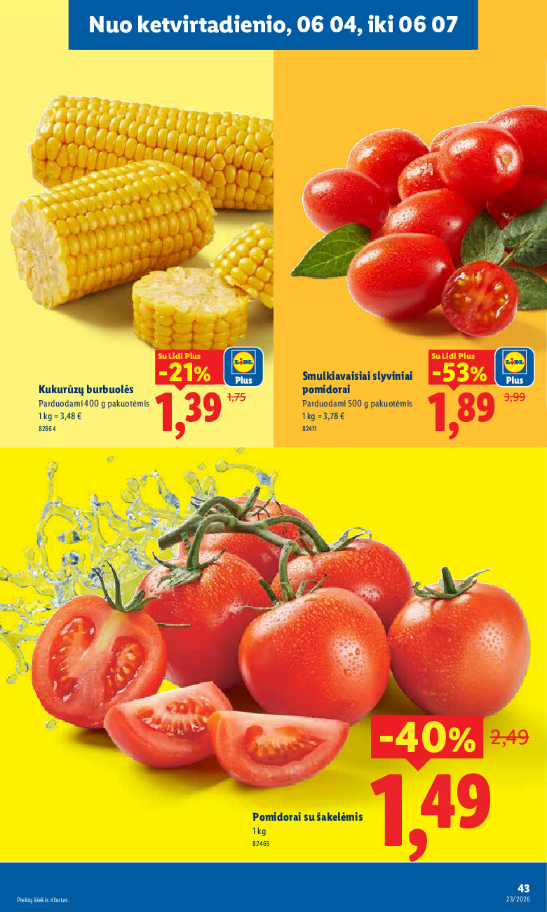 MAISTO PREKIŲ PASIŪLYMAI (2026-06-01 - 2026-06-07) | 43