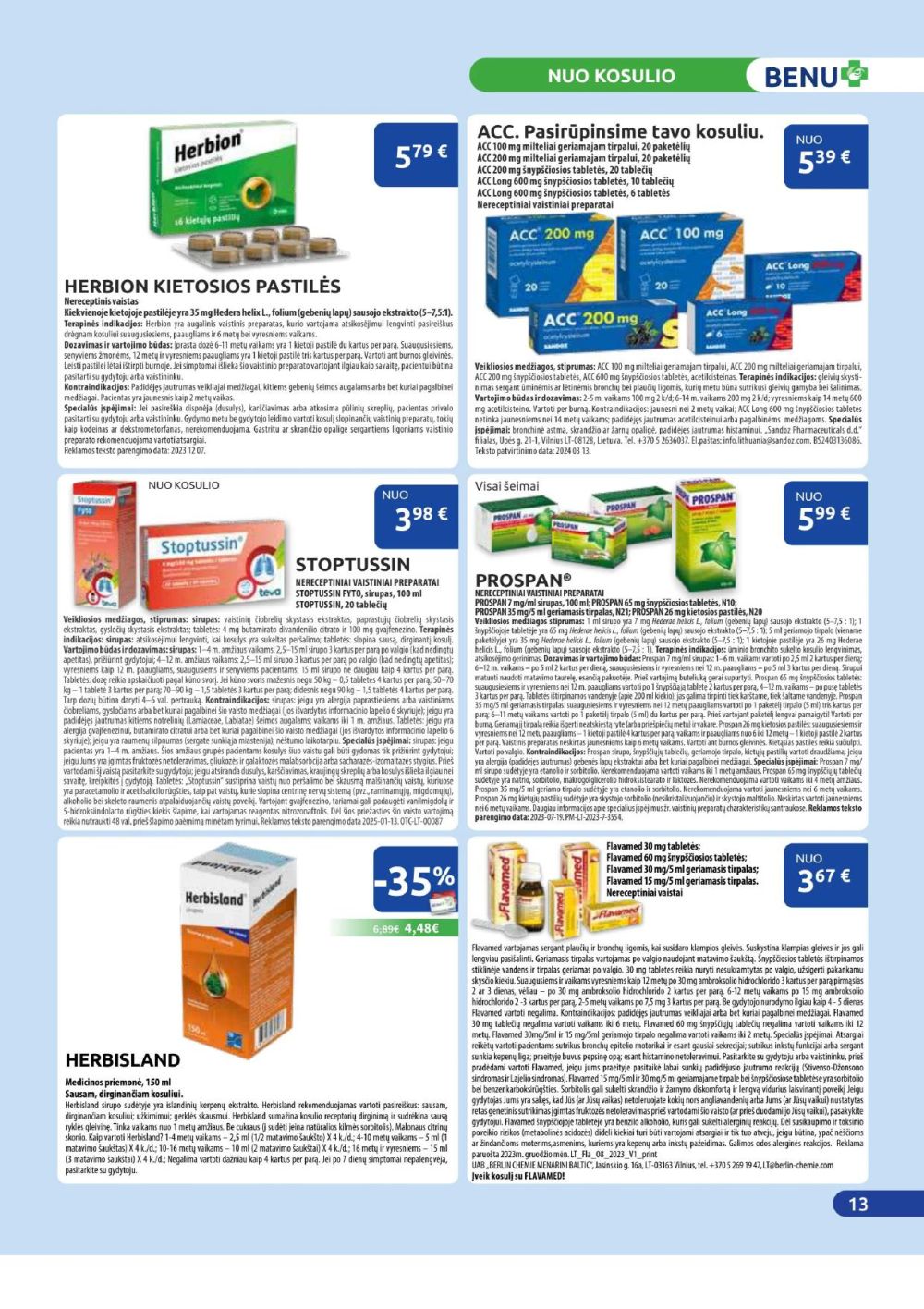BENU VAISTINĖ (2025 11 01 - 2025 11 30) | 13