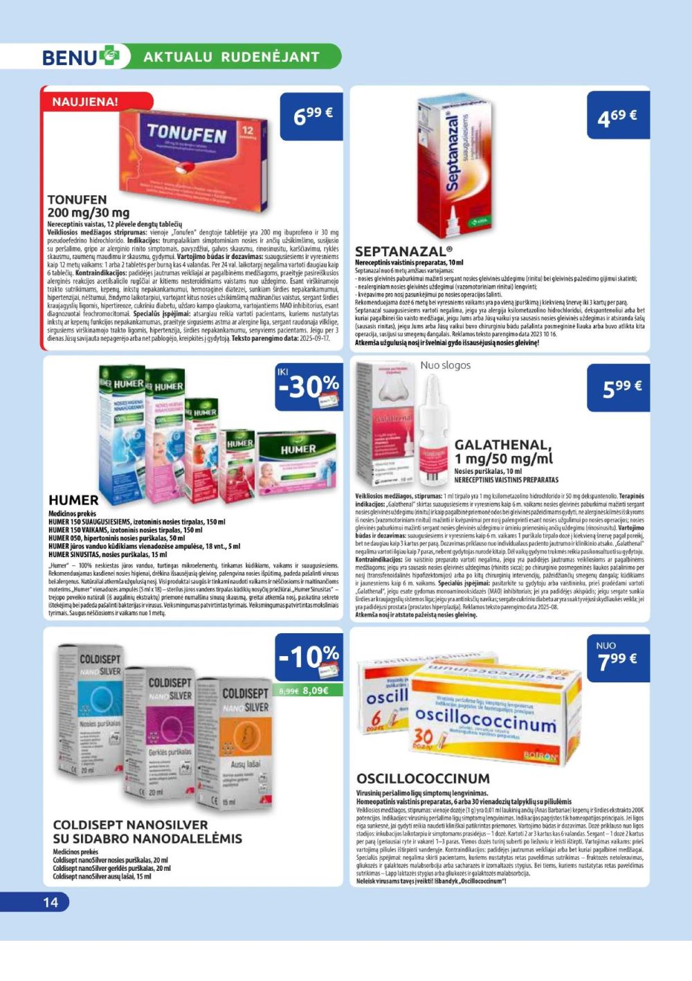 BENU VAISTINĖ (2025 11 01 - 2025 11 30) | 14