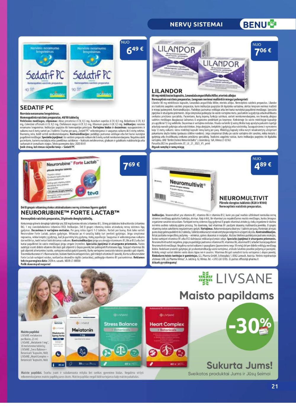 BENU VAISTINĖ (2025 11 01 - 2025 11 30) | 21